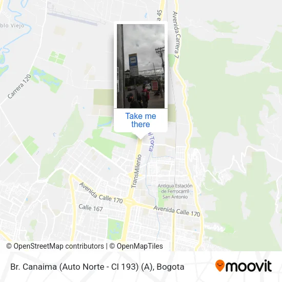 Mapa de Br. Canaima (Auto Norte - Cl 193) (A)