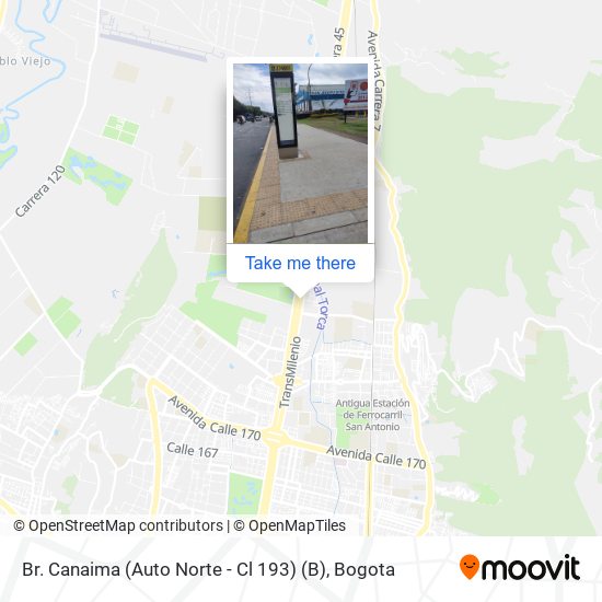 Br. Canaima (Auto Norte - Cl 193) (B) map