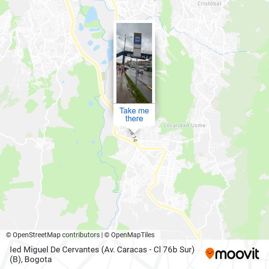 Ied Miguel De Cervantes (Av. Caracas - Cl 76b Sur) (B) map