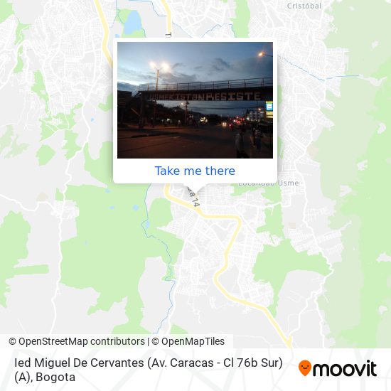 Ied Miguel De Cervantes (Av. Caracas - Cl 76b Sur) (A) map