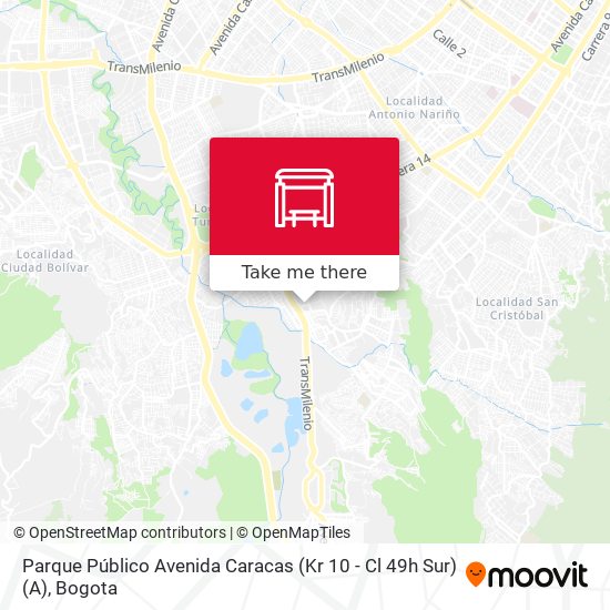 Parque Público Avenida Caracas (Kr 10 - Cl 49h Sur) (A) map