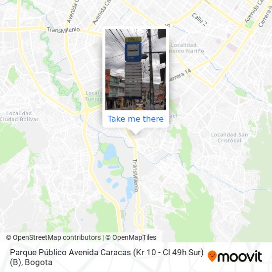 Parque Público Avenida Caracas (Kr 10 - Cl 49h Sur) (B) map