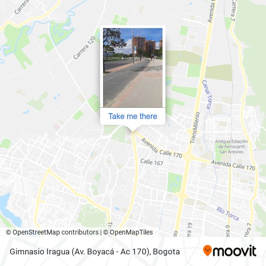 Gimnasio Iragua (Av. Boyacá - Ac 170) map