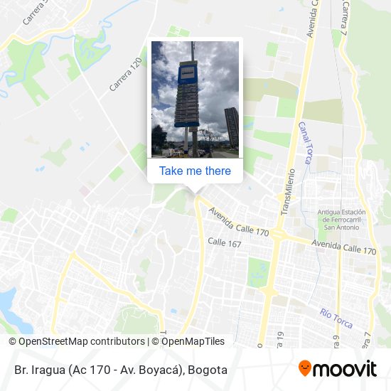 Mapa de Br. Iragua (Ac 170 - Av. Boyacá)