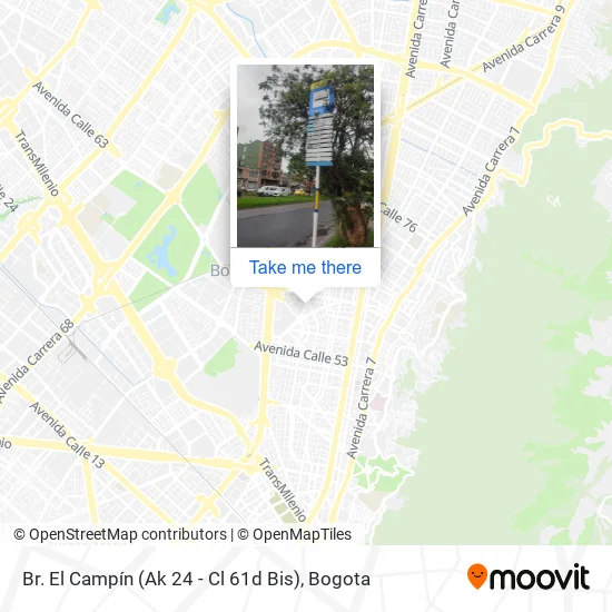 Br. El Campín (Ak 24 - Cl 61d Bis) map