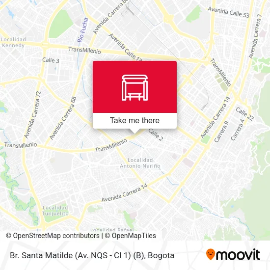 Mapa de Br. Santa Matilde (Av. NQS - Cl 1) (B)