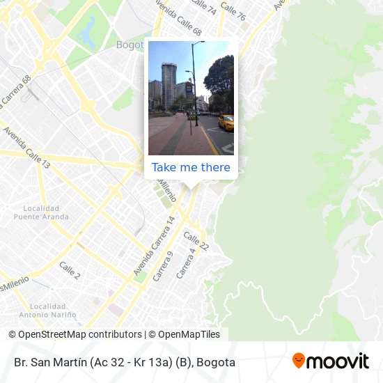 Br. San Martín (Ac 32 - Kr 13a) (B) map