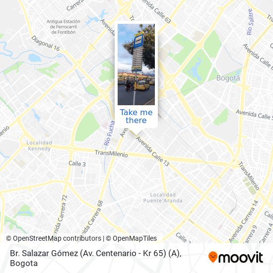 Mapa de Br. Salazar Gómez (Av. Centenario - Kr 65) (A)