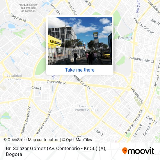 Mapa de Br. Salazar Gómez (Av. Centenario - Kr 56) (A)