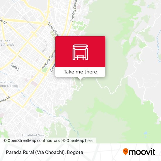 Parada Rural (Vía Choachí) map