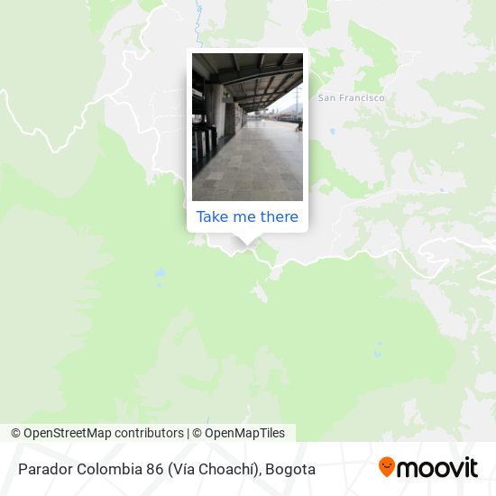 Parador Colombia 86 (Vía Choachí) map