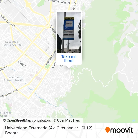 Mapa de Universidad Externado (Av. Circunvalar - Cl 12)