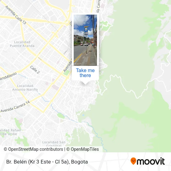 Mapa de Br. Belén (Kr 3 Este - Cl 5a)