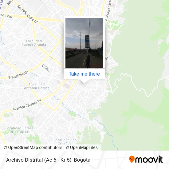 Archivo Distrital (Ac 6 - Kr 5) map