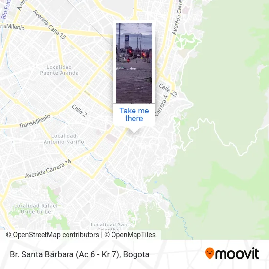 Mapa de Br. Santa Bárbara (Ac 6 - Kr 7)