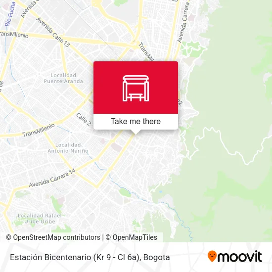 Mapa de Estación Bicentenario (Kr 9 - Cl 6a)