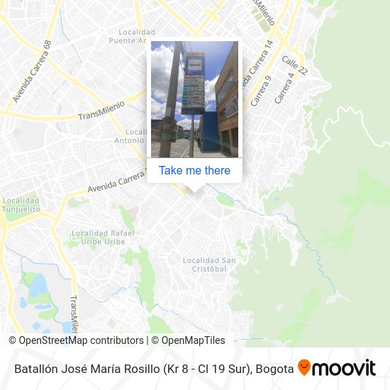 Batallón José María Rosillo (Kr 8 - Cl 19 Sur) map