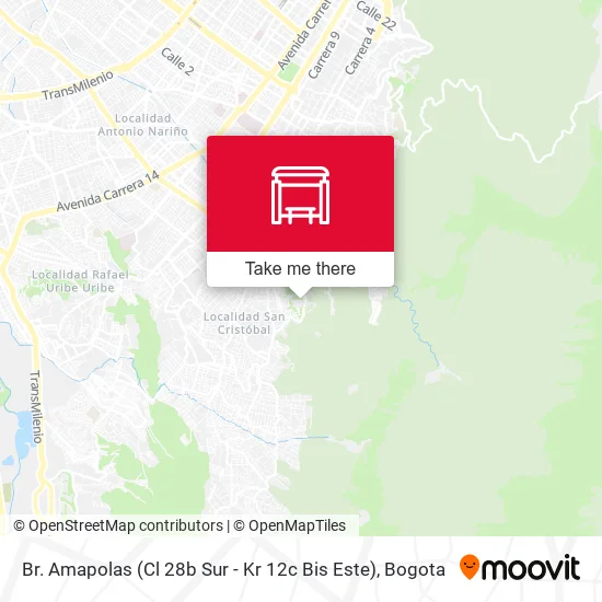 Mapa de Br. Amapolas (Cl 28b Sur - Kr 12c Bis Este)