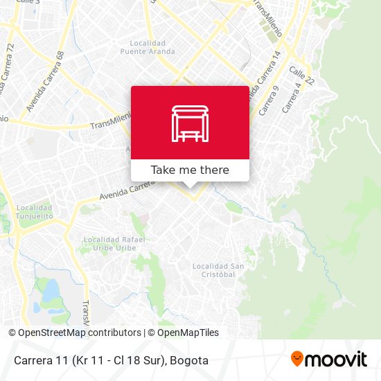 Carrera 11 (Kr 11 - Cl 18 Sur) map