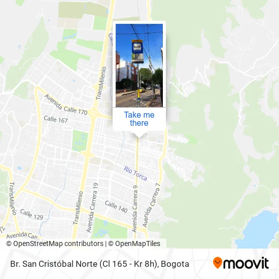 Mapa de Br. San Cristóbal Norte (Cl 165 - Kr 8h)