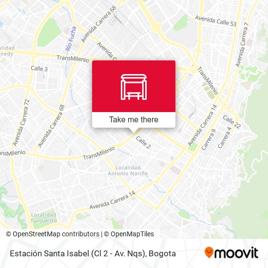 Estación Santa Isabel (Cl 2 - Av. Nqs) map