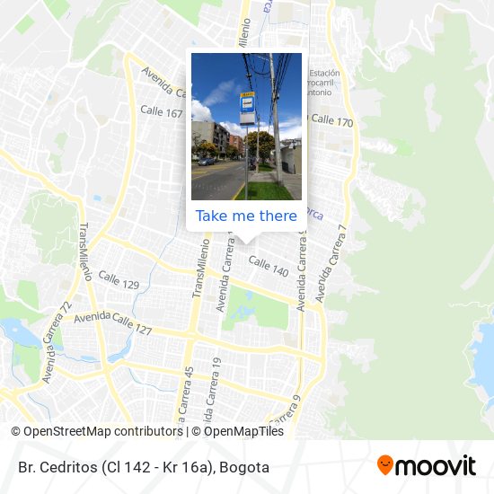 Mapa de Br. Cedritos (Cl 142 - Kr 16a)