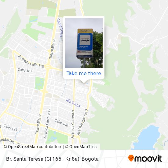 Br. Santa Teresa (Cl 165 - Kr 8a) map