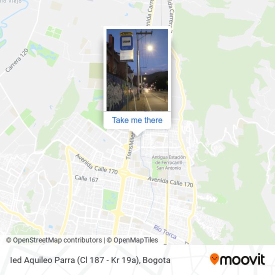Ied Aquileo Parra (Cl 187 - Kr 19a) map