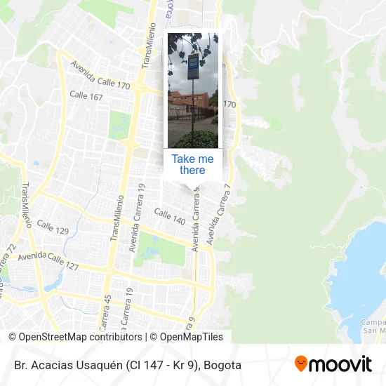 Mapa de Br. Acacias Usaquén (Cl 147 - Kr 9)