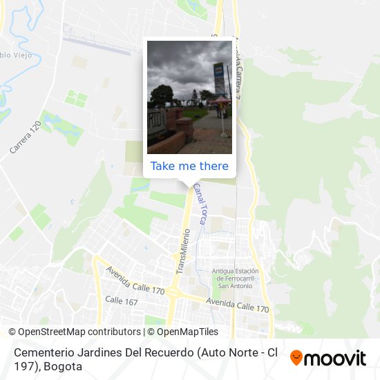 Mapa de Cementerio Jardines Del Recuerdo (Auto Norte - Cl 197)