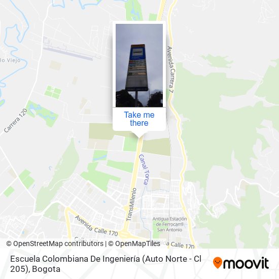 Escuela Colombiana De Ingeniería (Auto Norte - Cl 205) map