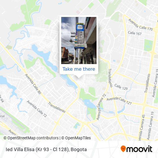 Mapa de Ied Villa Elisa (Kr 93 - Cl 128)