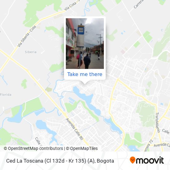 Ced La Toscana (Cl 132d - Kr 135) (A) map