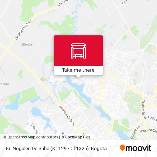 Br. Nogales De Suba (Kr 129 - Cl 132a) map