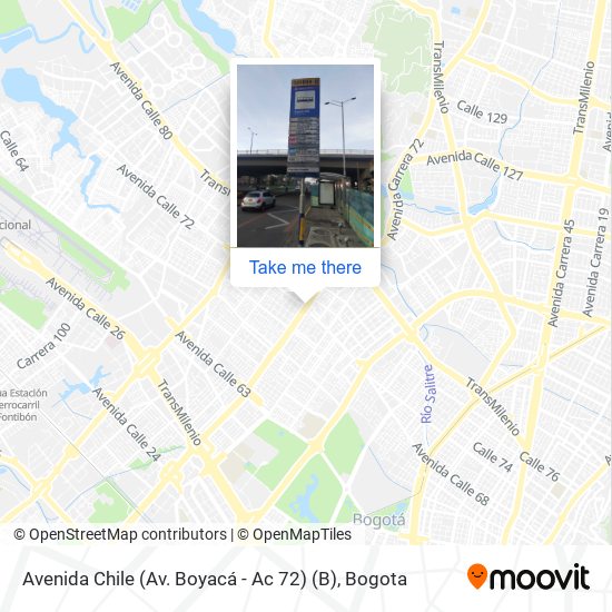 Avenida Chile (Av. Boyacá - Ac 72) (B) map