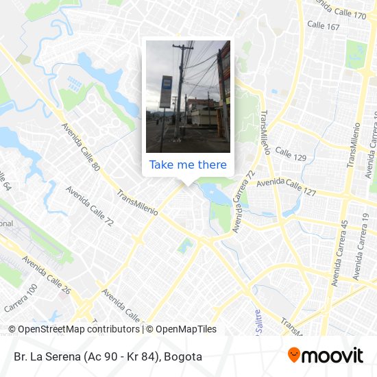 Mapa de Br. La Serena (Ac 90 - Kr 84)