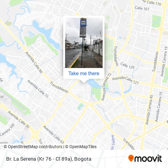 Mapa de Br. La Serena (Kr 76 - Cl 89a)