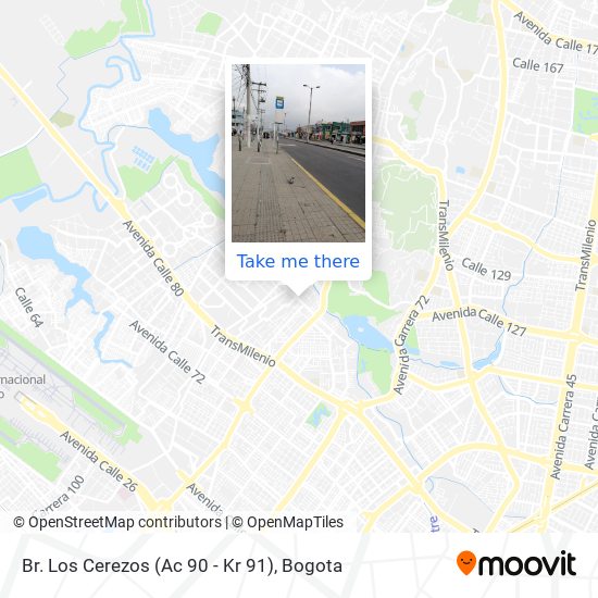 Br. Los Cerezos (Ac 90 - Kr 91) map