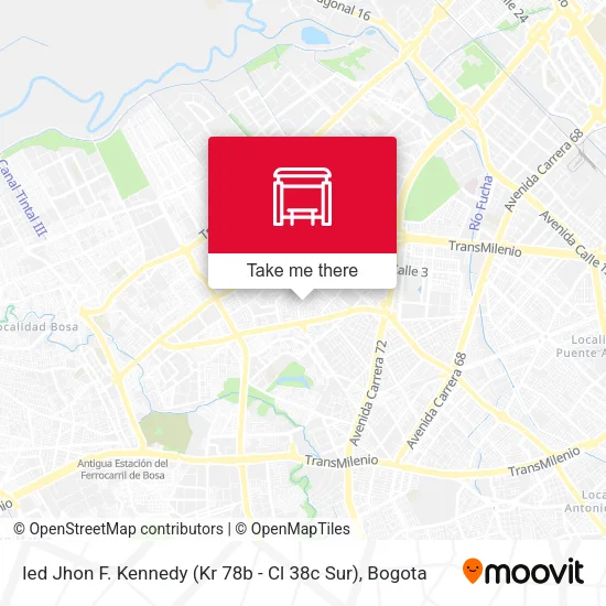 Mapa de Ied Jhon F. Kennedy (Kr 78b - Cl 38c Sur)