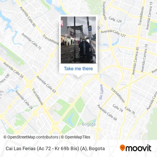 Mapa de Cai Las Ferias (Ac 72 - Kr 69b Bis) (A)