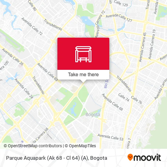 Mapa de Parque Aquapark (Ak 68 - Cl 64) (A)