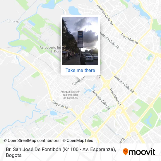 Mapa de Br. San José De Fontibón (Kr 100 - Av. Esperanza)