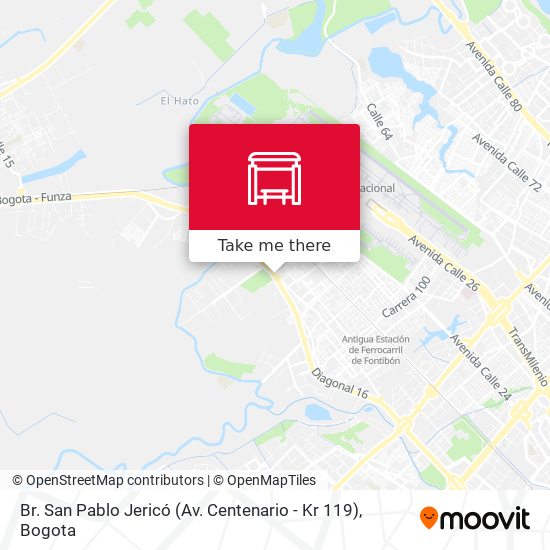 Mapa de Br. San Pablo Jericó (Av. Centenario - Kr 119)