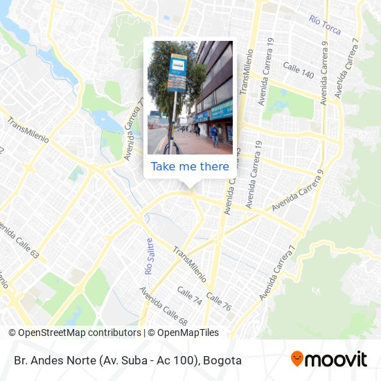 Mapa de Br. Andes Norte (Av. Suba - Ac 100)