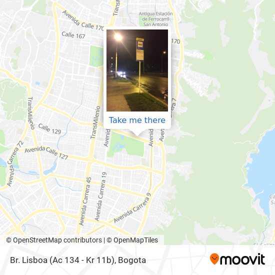 Mapa de Br. Lisboa (Ac 134 - Kr 11b)