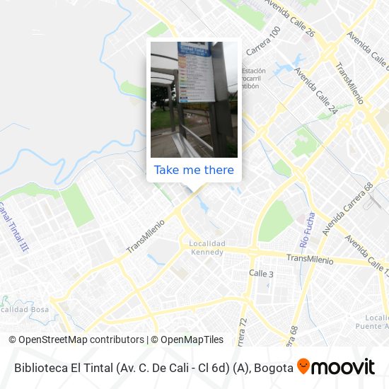 Mapa de Biblioteca El Tintal (Av. C. De Cali - Cl 6d) (A)