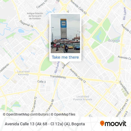 Avenida Calle 13 (Ak 68 - Cl 12a) (A) map