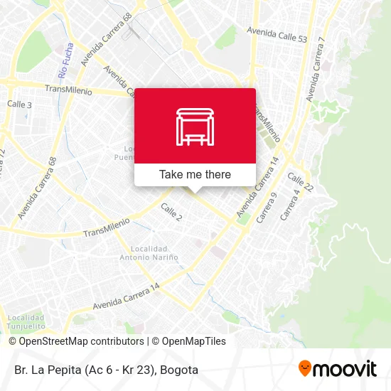 Mapa de Br. La Pepita (Ac 6 - Kr 23)
