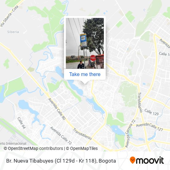 Mapa de Br. Nueva Tibabuyes (Cl 129d - Kr 118)