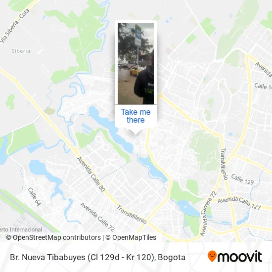 Mapa de Br. Nueva Tibabuyes (Cl 129d - Kr 120)